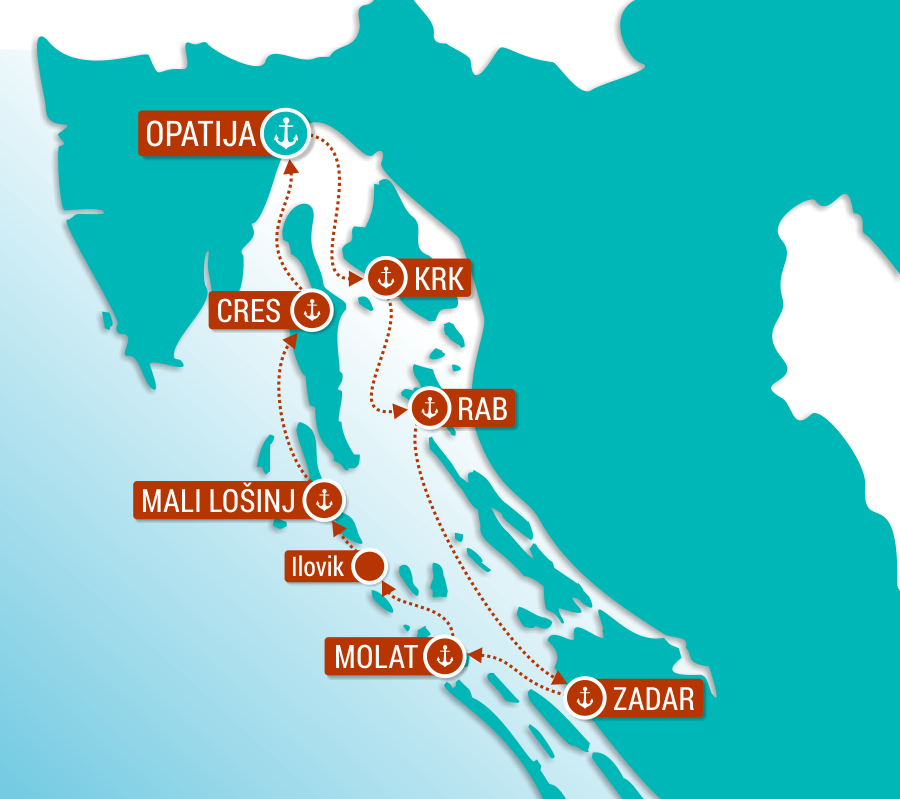 island hopping kvarner bay