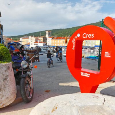 Cres WiFi hot spot, Croatia