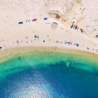 Drazica beach at island of Pag, Croatia