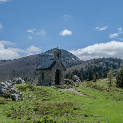 Stone chapell Velebit mountain